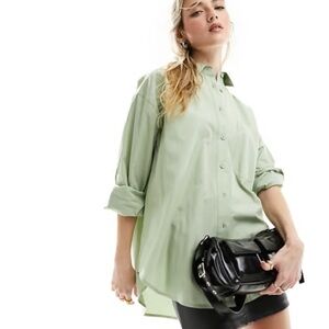 Abercrombie & Fitch | Sage Green Button-Down Shirt